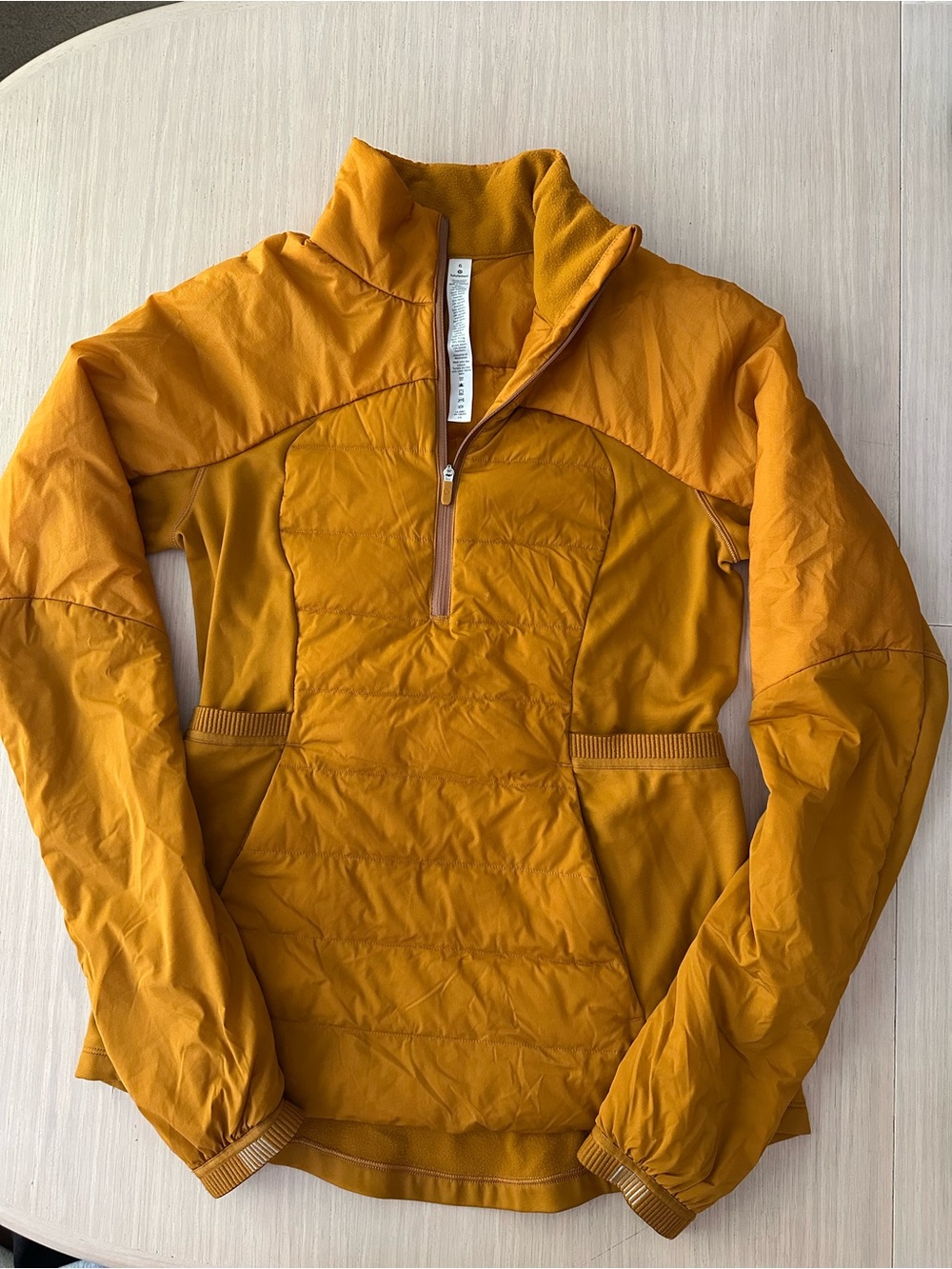 Lululemon Down For It All Pullover Half zip size 6